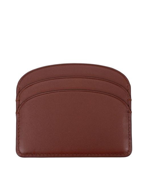 A.P.C. Brown Leather Document Holder