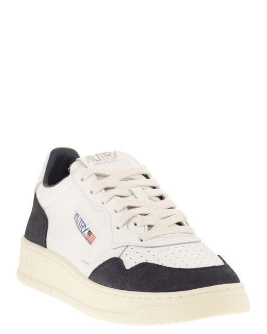 Autry White Medalist Low for men