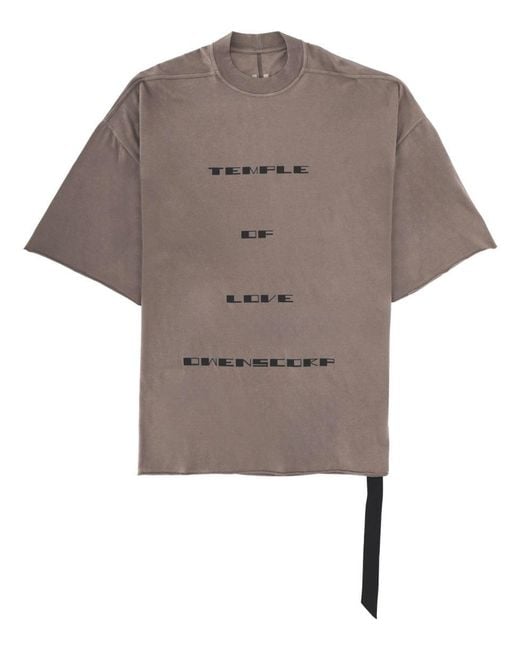 Rick Owens Gray T Shirt "Tommy T"