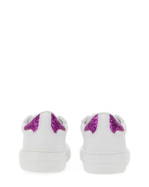 MSGM White Iconic Cupsole Sneaker