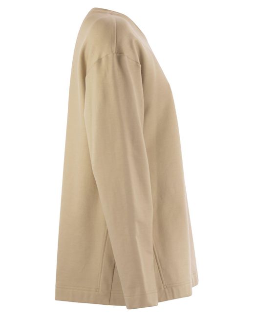 Max Mara Natural Berma Silk And Cotton Sweatshirt for men