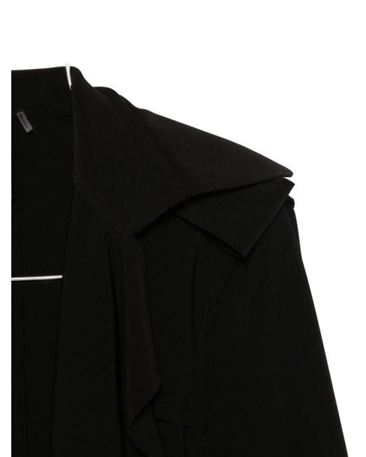 Norma Kamali Oversized Trenchcoat in het Black