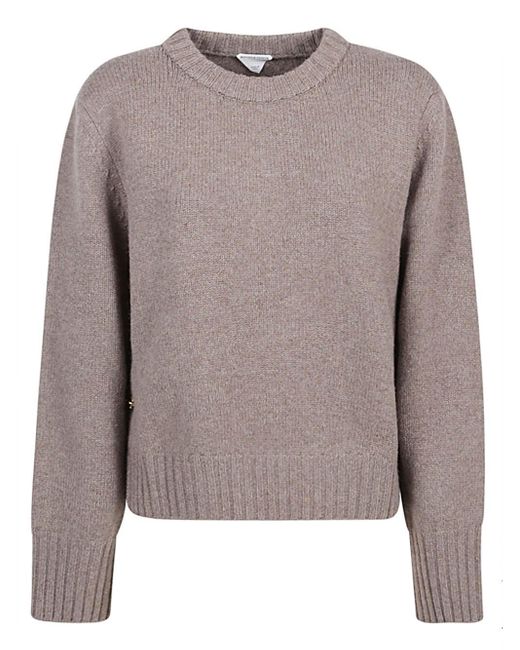 Bottega Veneta Gray Knot Buttons Wool Sweater