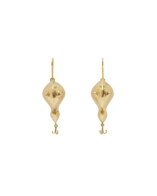 ALÉMAIS White Banana House Big Lure Earrings
