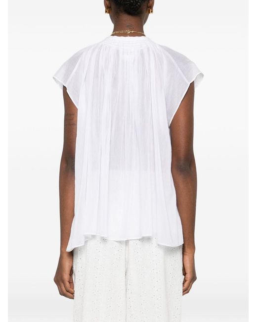 Forte_forte White Voile Cotton And Silk Shirt