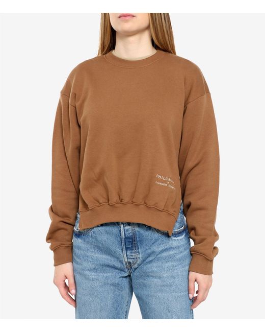 PHILOSOPHY BY LORENZO SERAFINI Brown Sweaters