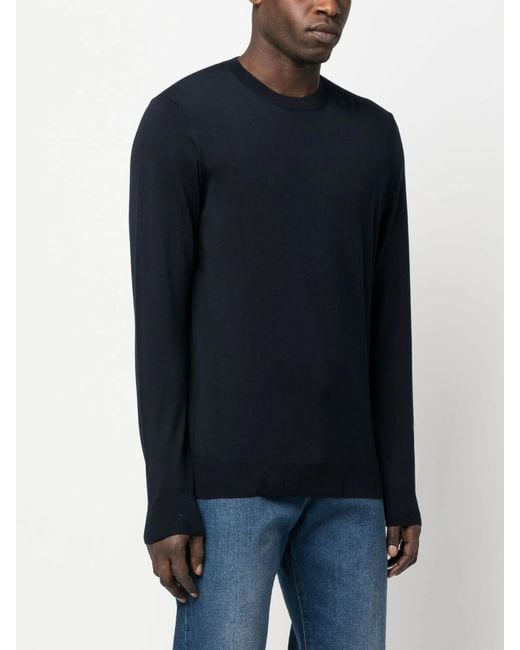 Golden Goose Deluxe Brand Blue Golden M's Regular Knit Crew Neck Light Wool Merino