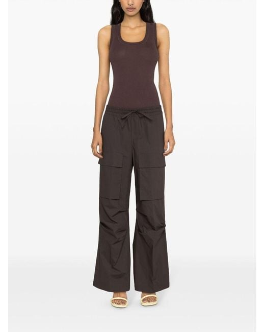 P.A.R.O.S.H. Gray P.A.R.O..H. Straight-Leg Cargo Trousers