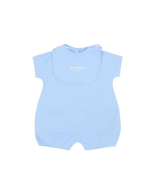 Balmain Blue Bodysuit Set With Gag for men