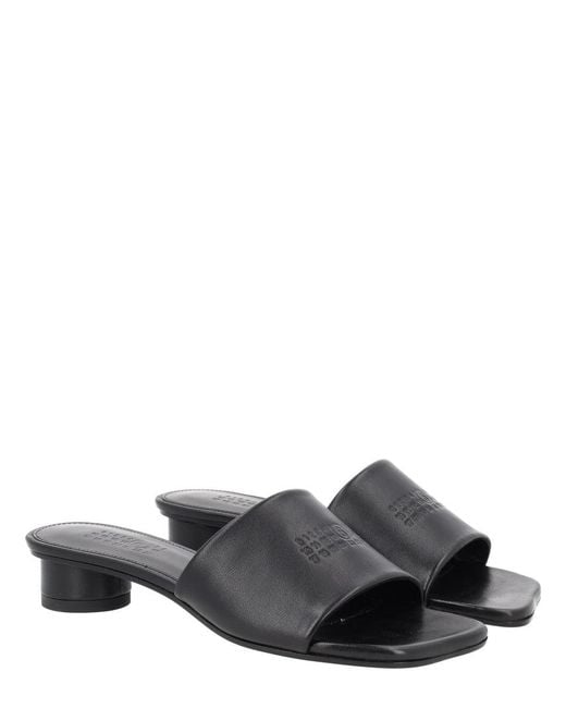 MM6 by Maison Margiela White Sandal With Logo