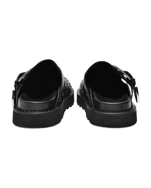 Toga Black Aj1058 Mules Leather