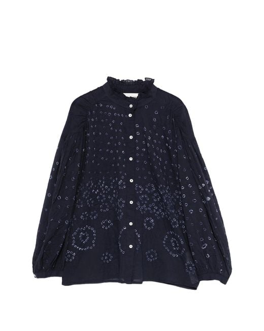 Antik Batik Blue Bandini Blouse