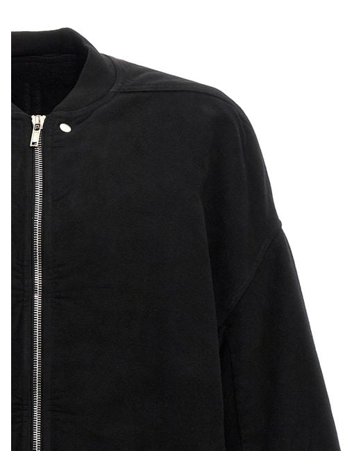 Rick Owens Black Jumbo Flight' Bomber Jacket for men