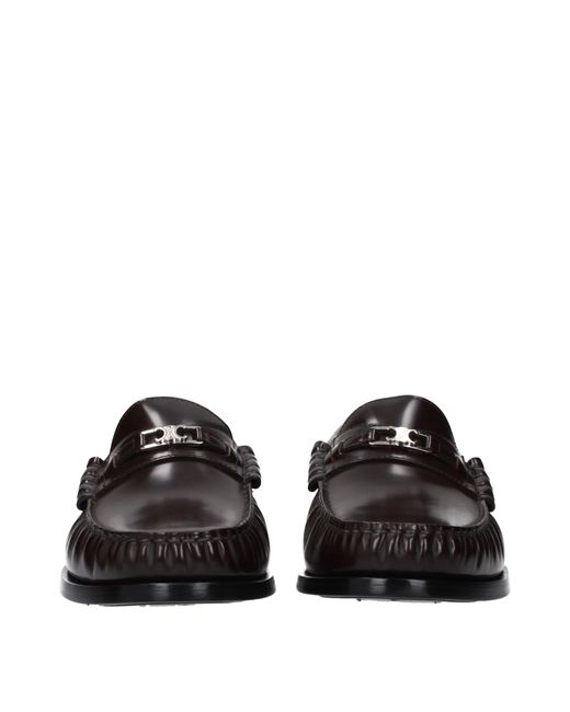 Céline Black Triomphe Moccasins/ Leather