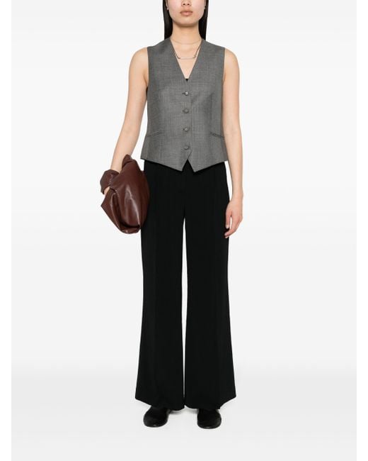 Officine Generale Black Gracella Pts Crepe Viscose Clothing