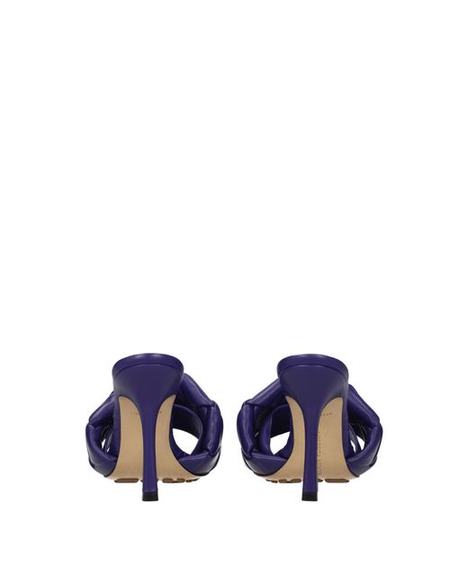 Bottega Veneta Blue Sandals Leather