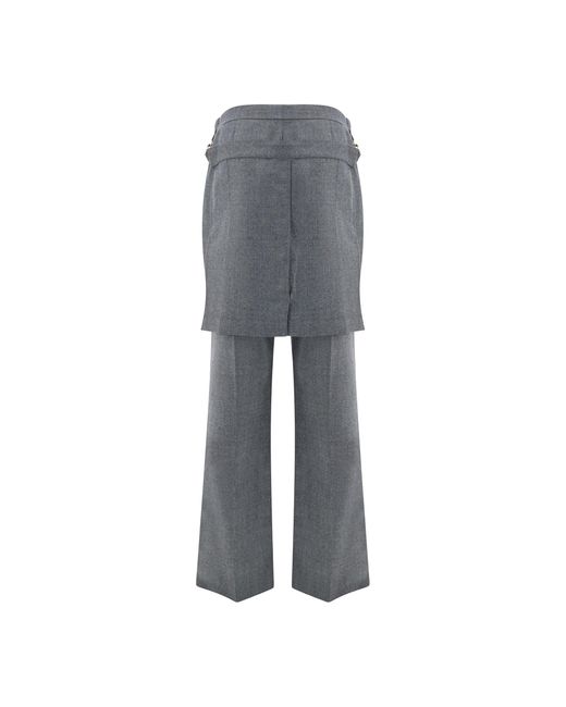 Fendi Gray Flannel Pants