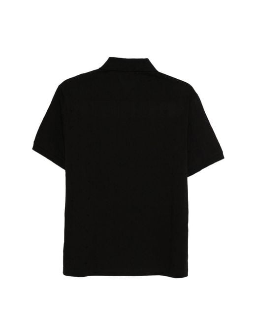 Emporio Armani Black Logo Cotton Polo Shirt for men