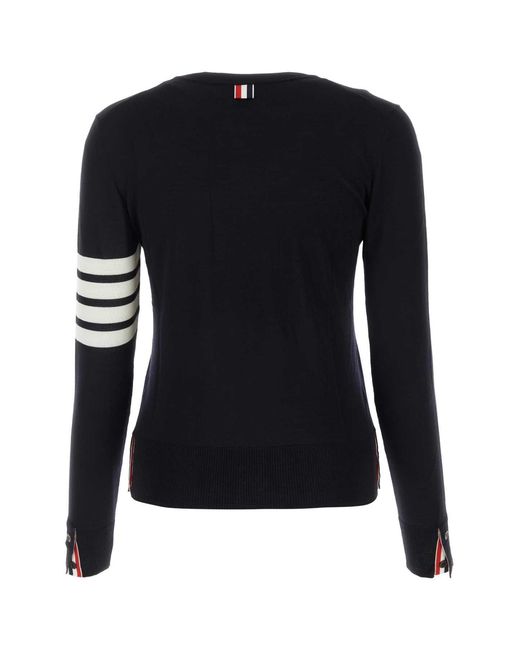 Thom Browne Black Midnight Wool Sweater