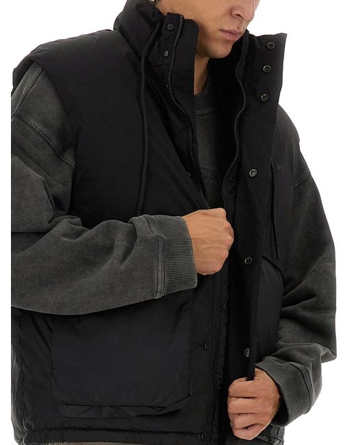Represent Black Padded Vest for men