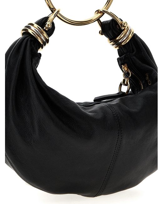 Chloé Black Bracelet Hobo Piccola Hand Bags