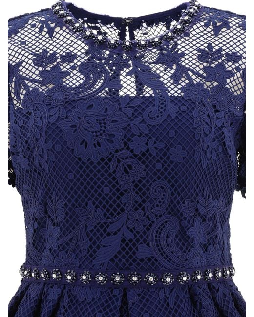 Self-Portrait Blue Self Portrait Dresses