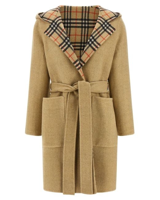 Abrigo reversible de 'Hampshire' Burberry de color Natural