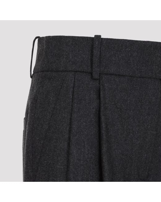 Giorgio Armani Blue Swamp Wool Trousers
