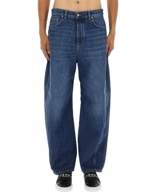 Givenchy Washed Out Denim Jeans in Blue für Herren