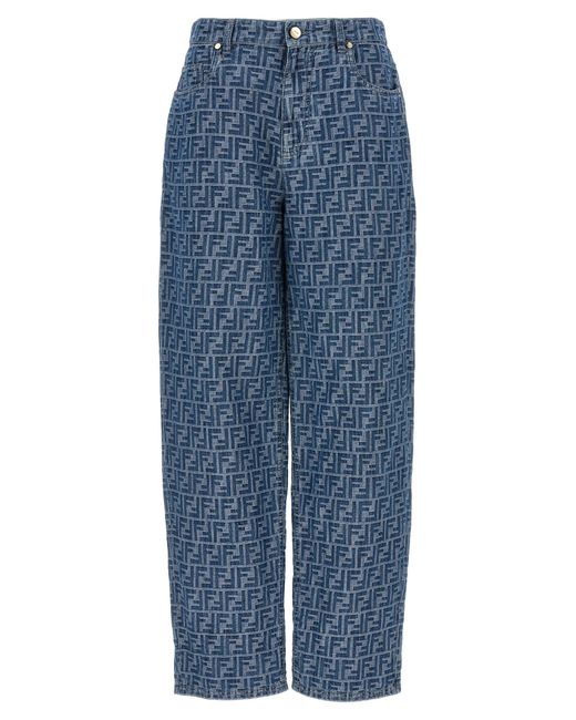 Fendi 'ff' Jeans in het Blue