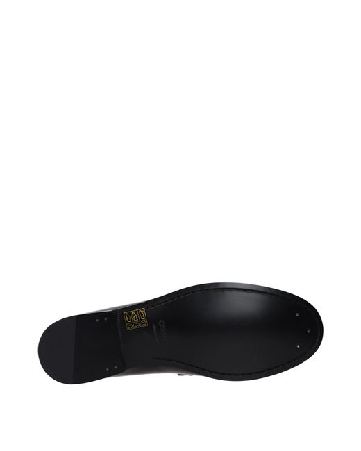 Céline Black Triomphe Moccasins/ Leather