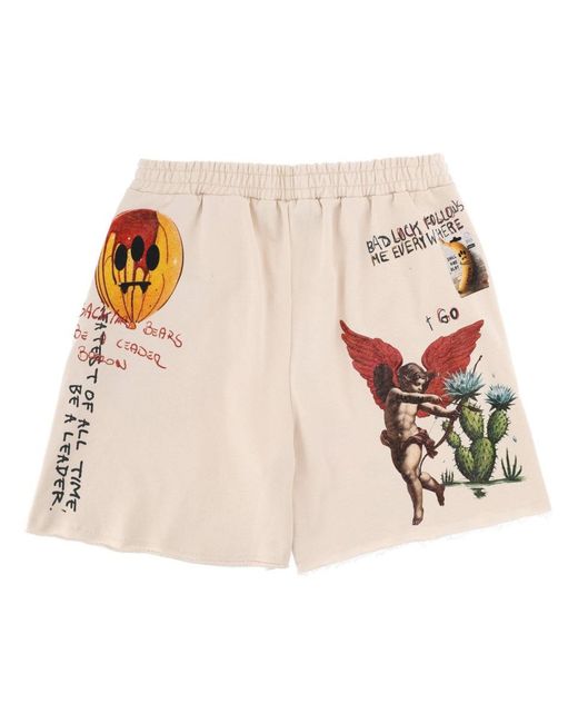 Barrow Natural Shorts Con Stampa