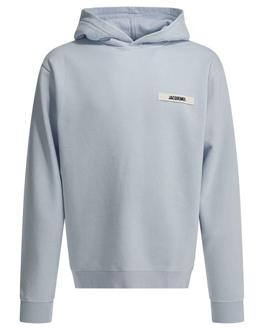 Jacquemus Gray Gros Grain Sweatshirts Light Blue