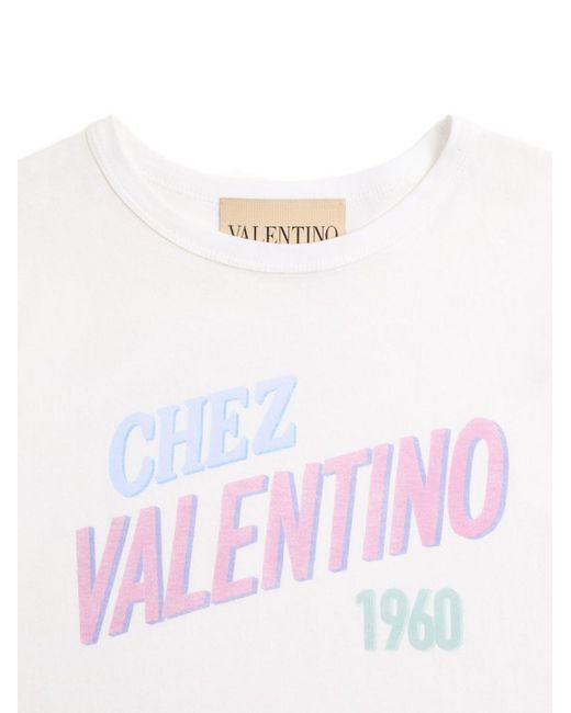 Valentino White Chez Cotton T-Shirt