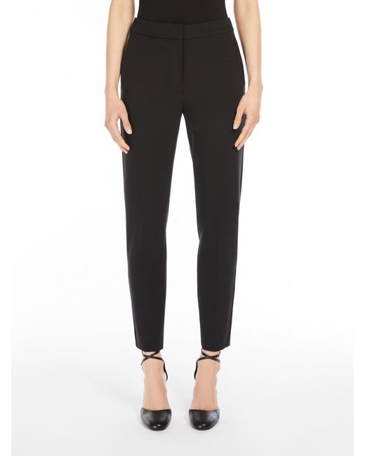 Max Mara Black Pegno Jersey Trousers