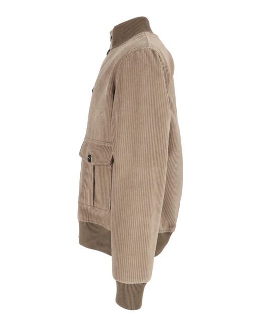 Circolo 1901 Natural Pilot Jacket Tiny C. Micro-Patterned Corduroy Jacket
