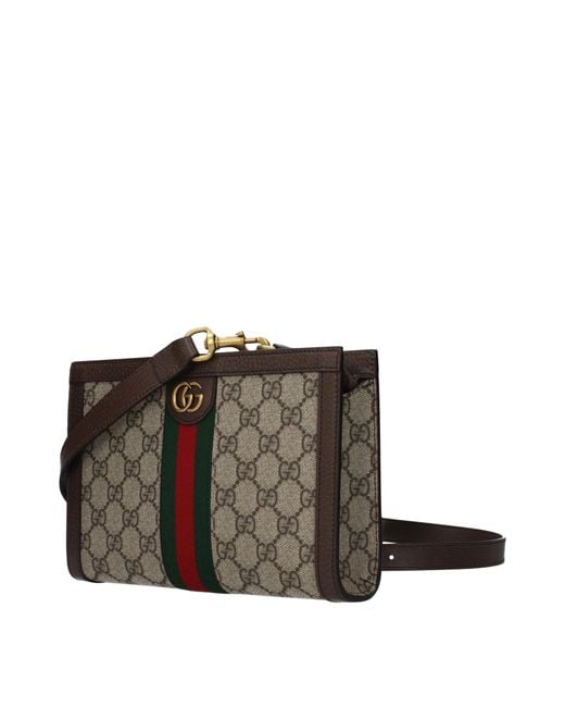 Gucci Brown Ophidia Crossbody Bag/Ebony Fabric