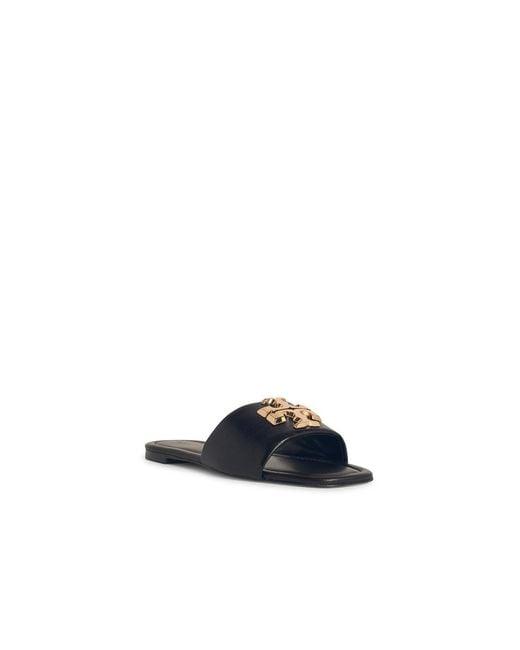 Tory Burch White 'Eleanor' Lear Slippers
