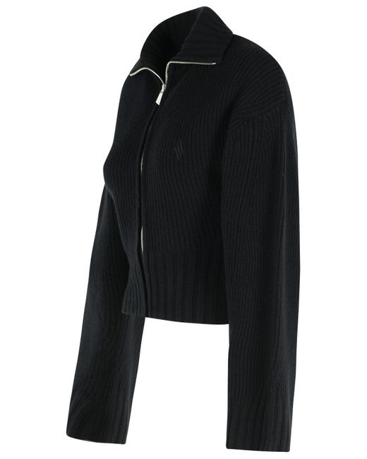 The Attico Black Wool And Cashmere Sweater