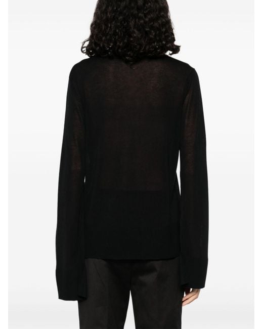 Totême  Black Turtleneck Jumper