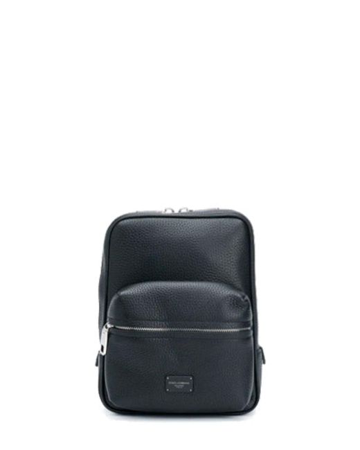 Dolce & Gabbana Small Palermo Backpack in het Black voor heren