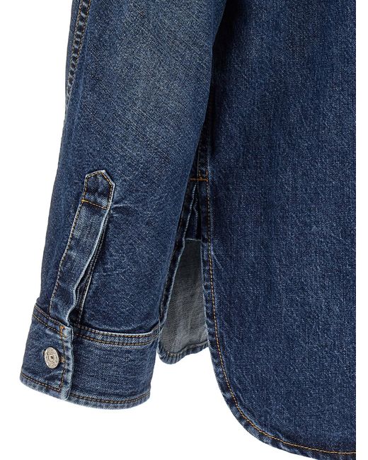 Overshirt Denim Givenchy de hombre de color Blue