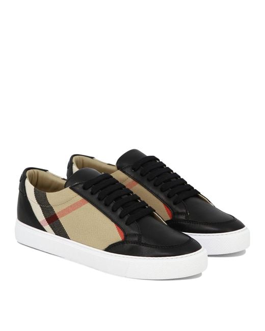 Burberry Black House Check Sneakers