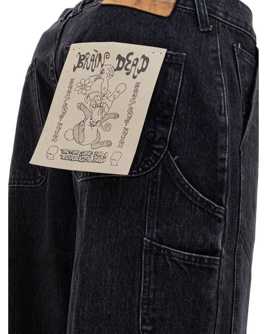 Brain Dead Hersendode Broek in het Blue voor heren