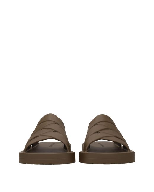 Bottega Veneta Brown Sandals And Clogs/Liana Rubber