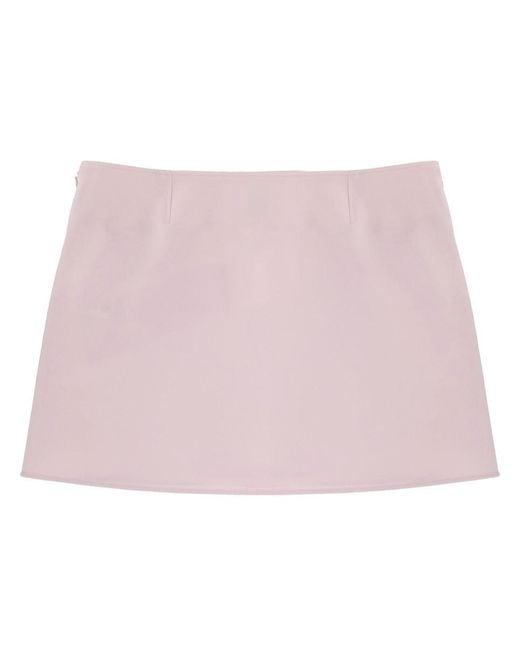 Courreges Pink Solid Mini Skirt