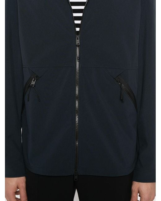 Woolrich Blue Soft Shell Overshirt Clothing