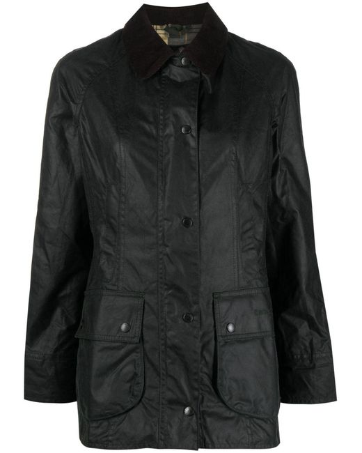 Barbour Black Beadnell Wax Jacket