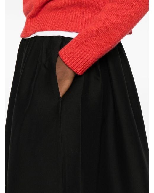 Totême Mini-Rok Met Ritssluiting in het Black