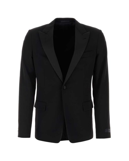 Lanvin Black Wool Blazer for men